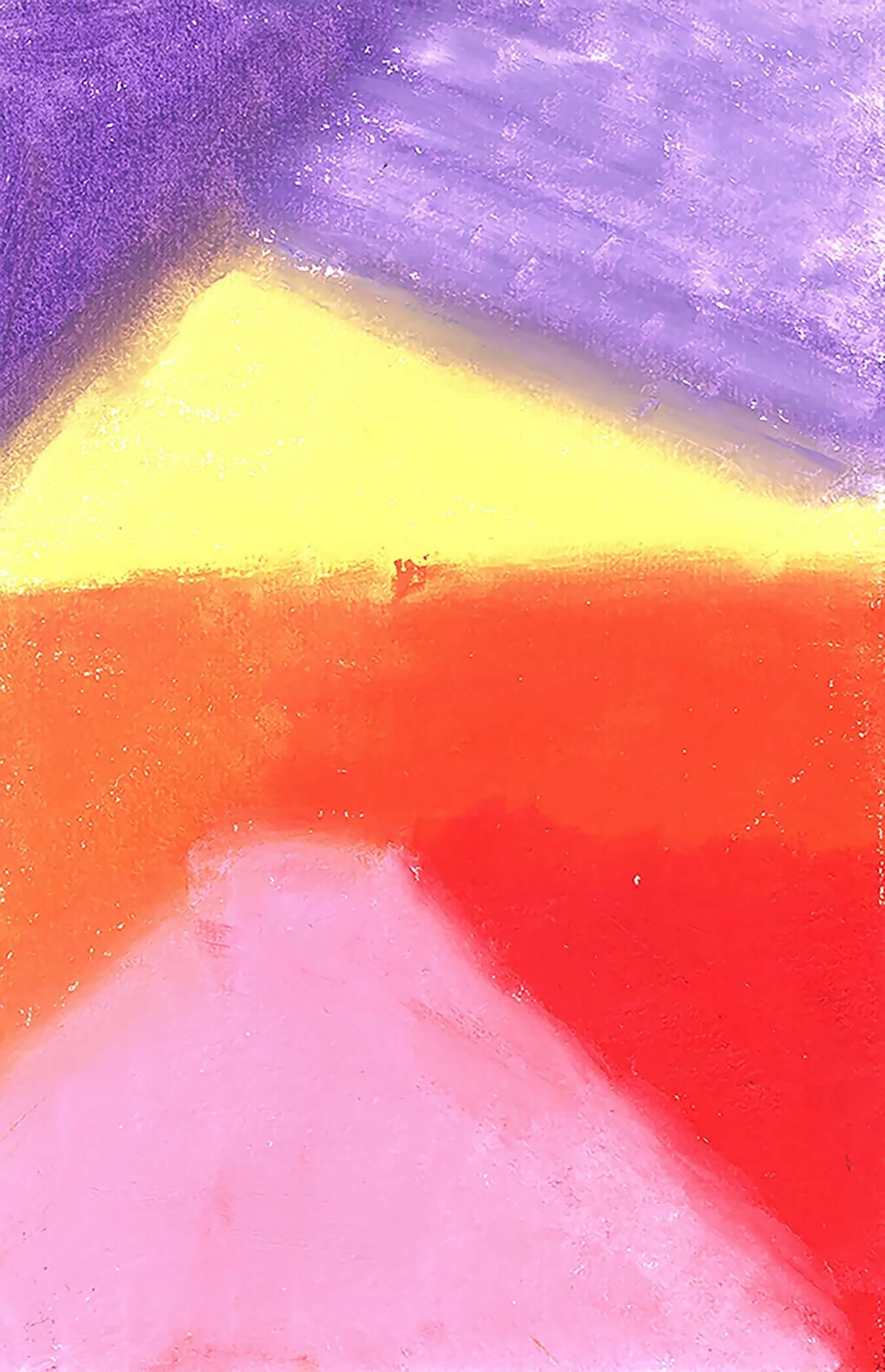 Rising Sun Digital Art Download - Abstract Sunrise Phone Wallpaper & Desktop Background. Modern Oil Pastel Print for Home Decor & Creative Inspiration. Instant Digital File for a Fresh Start.